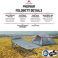 Atacama Feldbett Klappbar - Ultraleichtes Campingbett - Feldbett Ideal für Outdoor-Abenteuer und Karpfenliege - Komfortabel, Tragbar Feldbett XXL Campingbett
