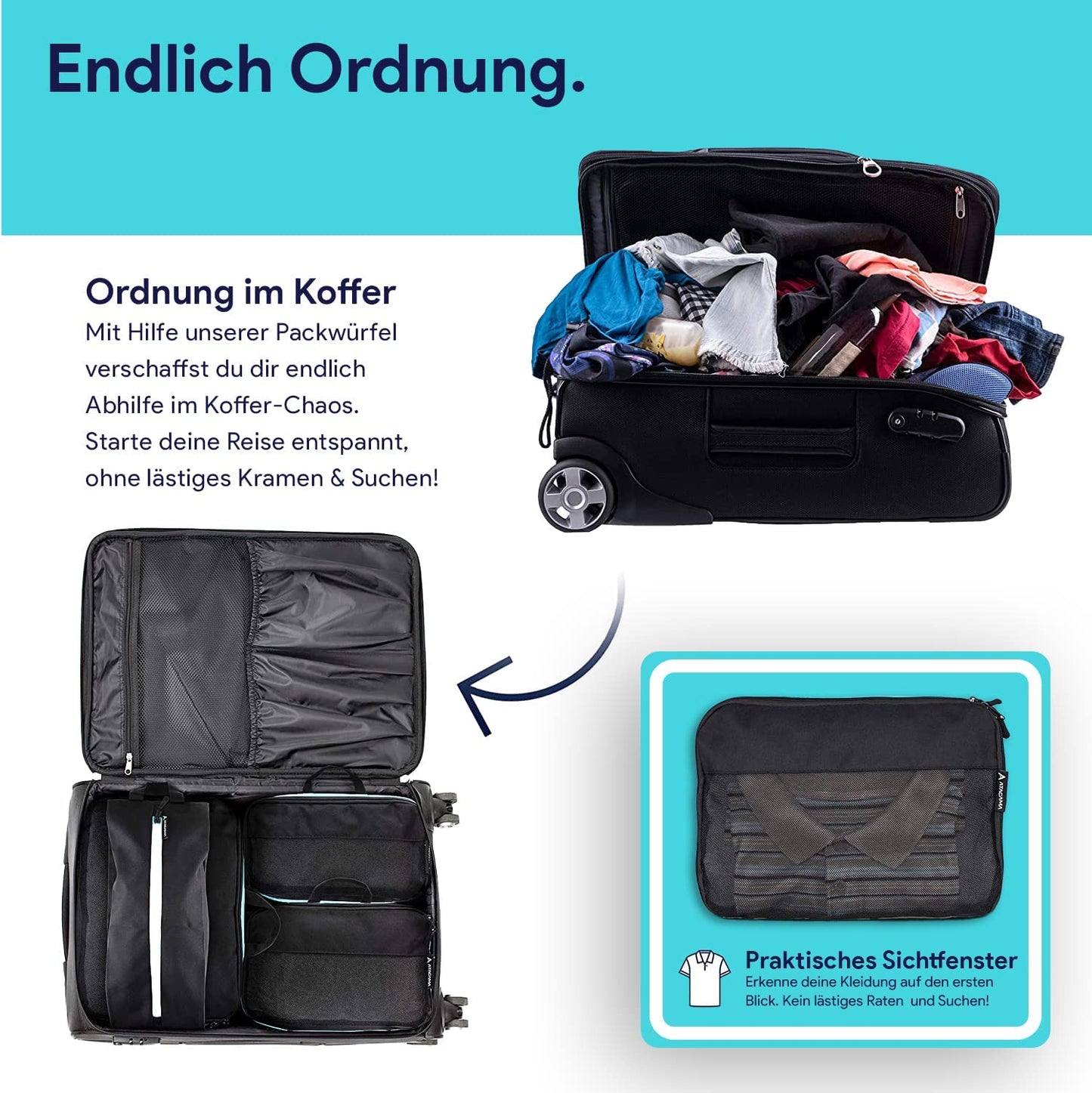 Travel Organizer 4er Set