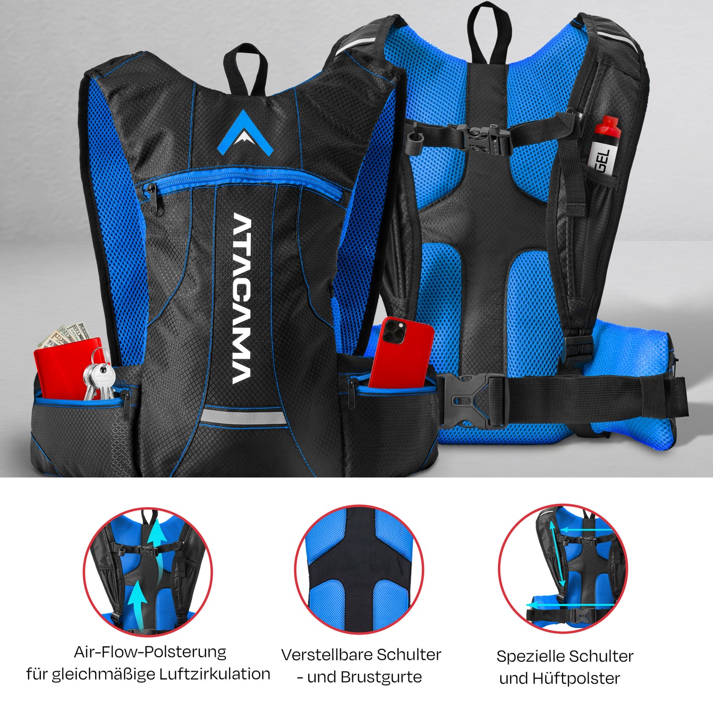 Hydration pack 2L + hydration bladder